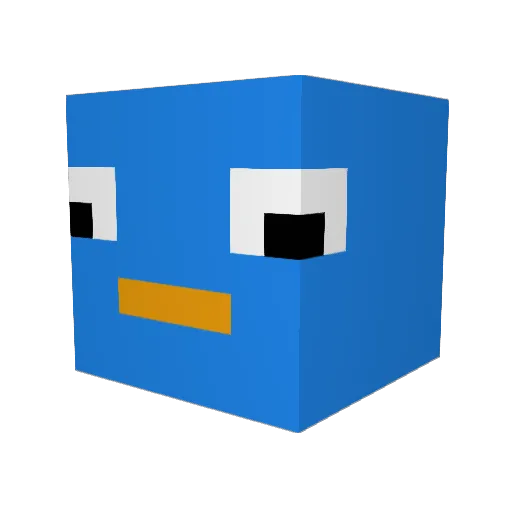 LucvdLeest Minecraft avatar head, 3D render