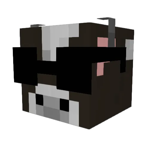LucxDestroyer Minecraft avatar head, 3D render