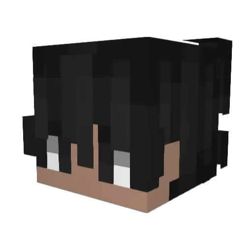 Lucxxxss Minecraft avatar head, 3D render