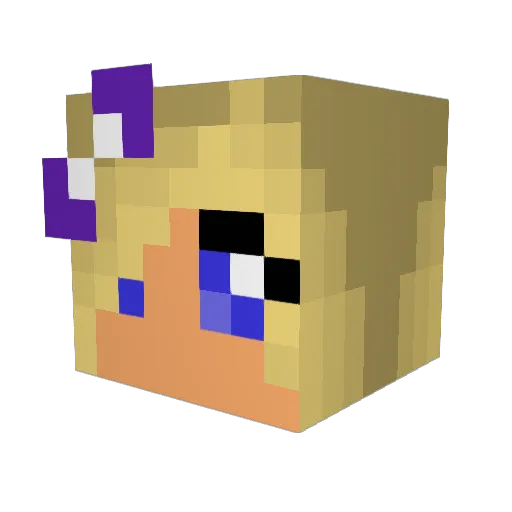 Lucy36366363 Minecraft avatar head, 3D render