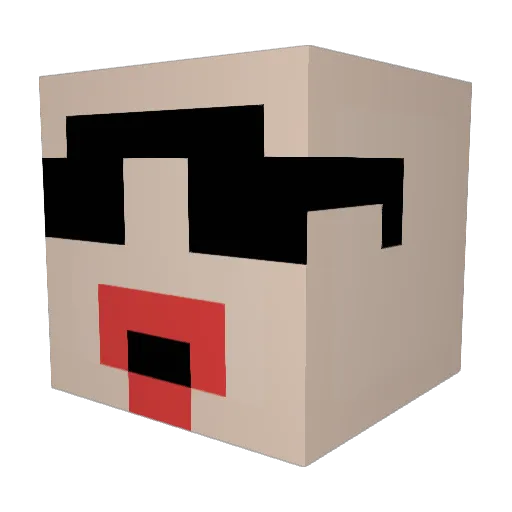 LucyBianca Minecraft avatar head, 3D render