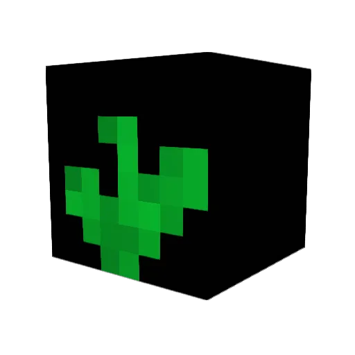 LucyFlower Minecraft avatar head, 3D render