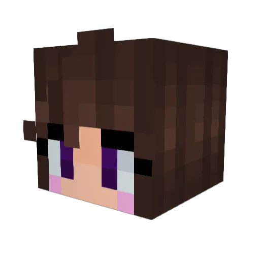 LucyHexes Minecraft avatar head, 3D render