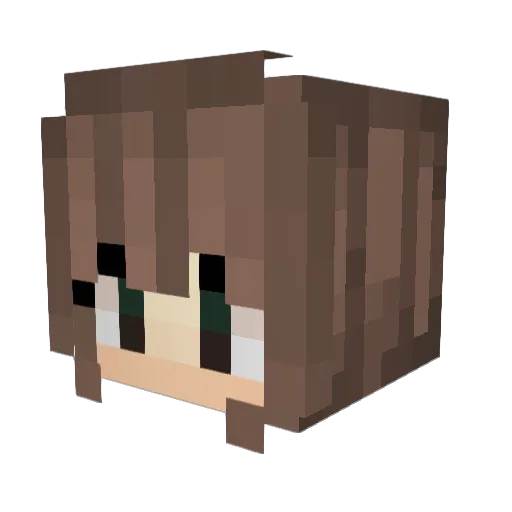 LucyMarkus Minecraft avatar head, 3D render