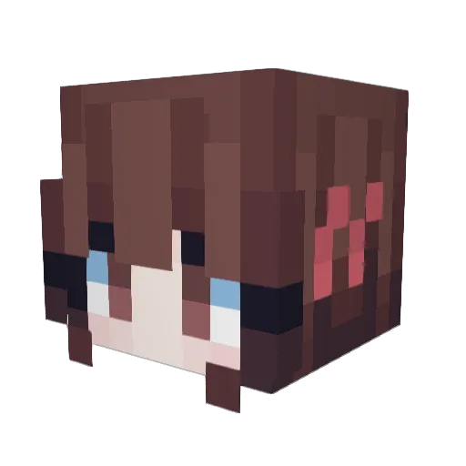 LucyTheJudge Minecraft avatar head, 3D render