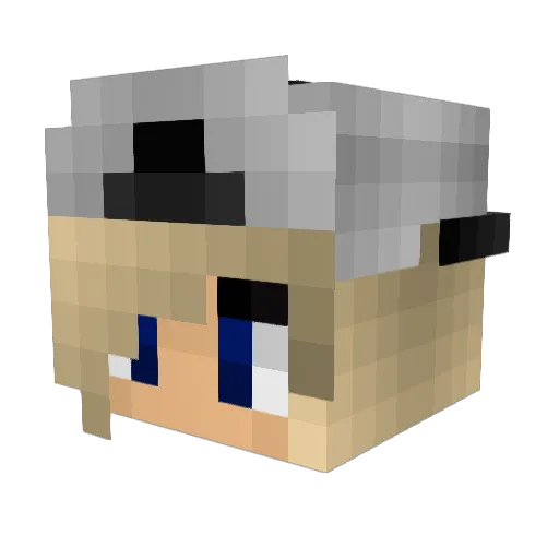 LucyV123 Minecraft avatar head, 3D render