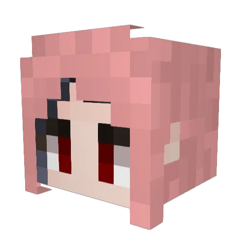 Lucy_Daydream Minecraft avatar head, 3D render