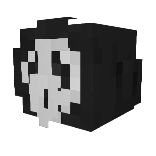Lucy_Gray_Baird Minecraft avatar head, 3D render