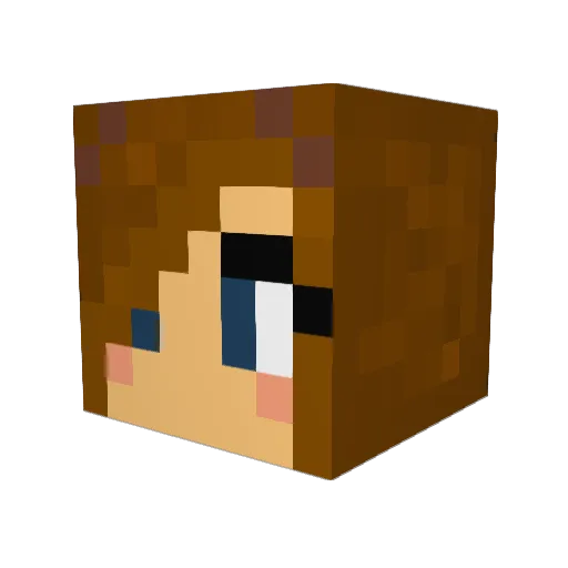 Lucy_Marie Minecraft avatar head, 3D render
