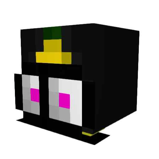 Lucyphozz Minecraft avatar head, 3D render