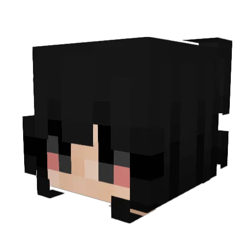 LucyyBedroque Minecraft avatar head, 3D render