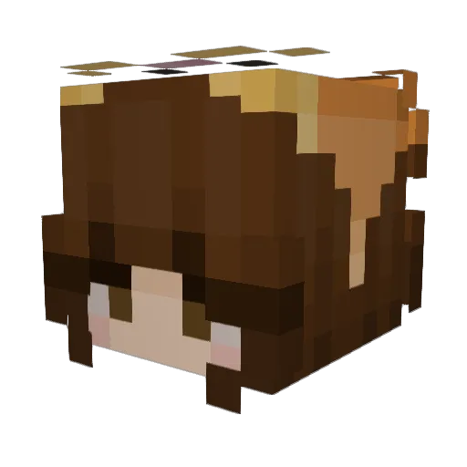LucyyGooseyy Minecraft avatar head, 3D render