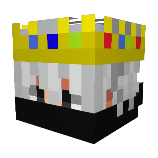 Lud135 Minecraft avatar head, 3D render