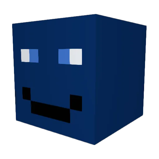 Lud_dx Minecraft avatar head, 3D render