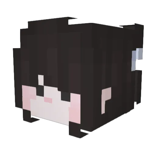 LudaS2 Minecraft avatar head, 3D render