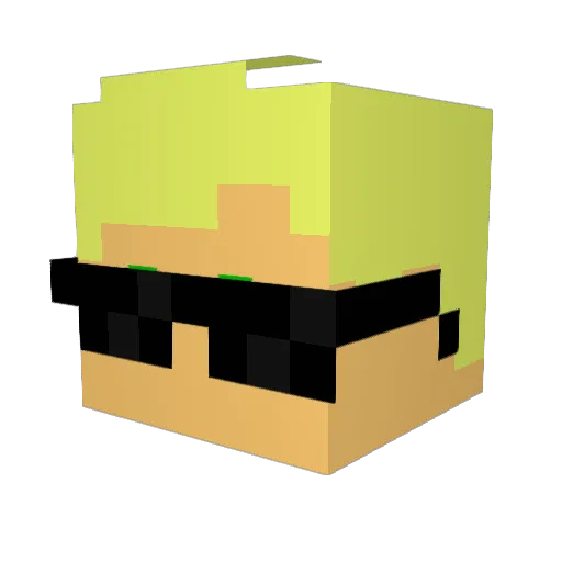 Minecraft-Avatar von Ludacus: Kopf als 3D-Render