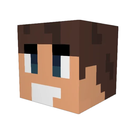 LuddeK4 Minecraft avatar head, 3D render