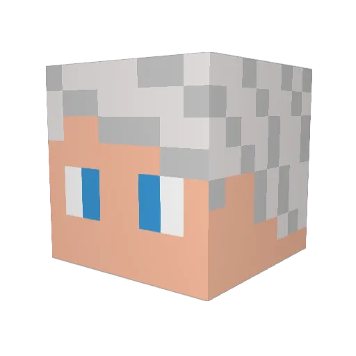 Luddemannen01 Minecraft avatar head, 3D render
