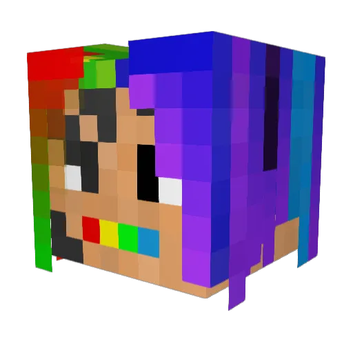 LudderLenny Minecraft avatar head, 3D render