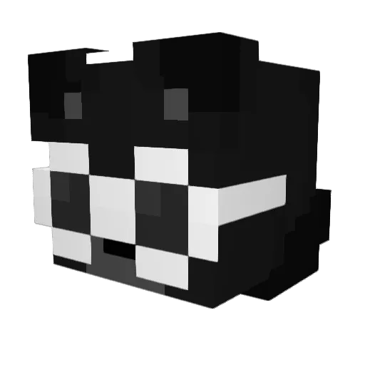 Luddyy_ Minecraft avatar head, 3D render