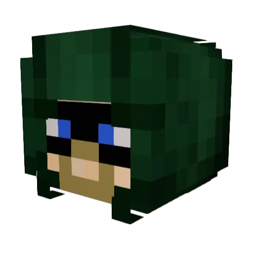 Lude_ Minecraft avatar head, 3D render