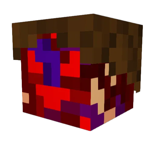 Ludevigo Minecraft avatar head, 3D render