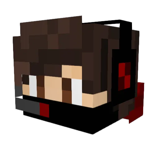 Ludex13 Minecraft avatar head, 3D render