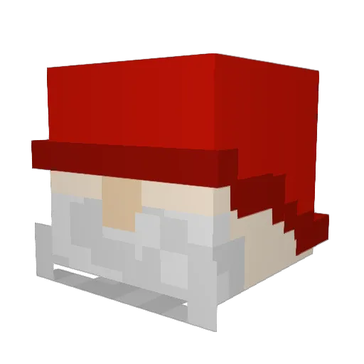 Ludfar Minecraft avatar head, 3D render
