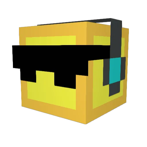 LudiFico123 Minecraft avatar head, 3D render