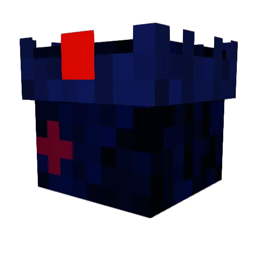 LudiZec Minecraft avatar head, 3D render