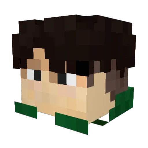 Ludi_Balkanac Minecraft avatar head, 3D render