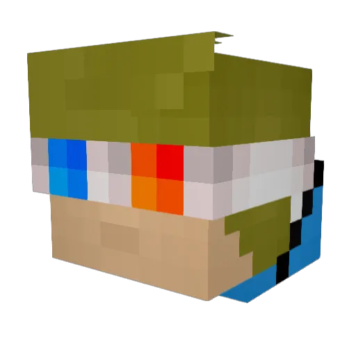 LudioPlayer_ Minecraft avatar head, 3D render
