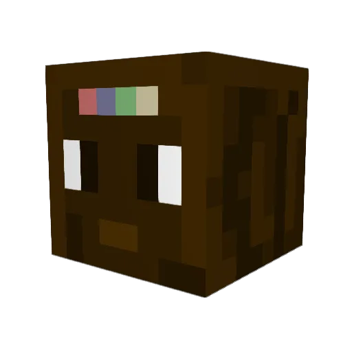 LudmiOMG Minecraft avatar head, 3D render