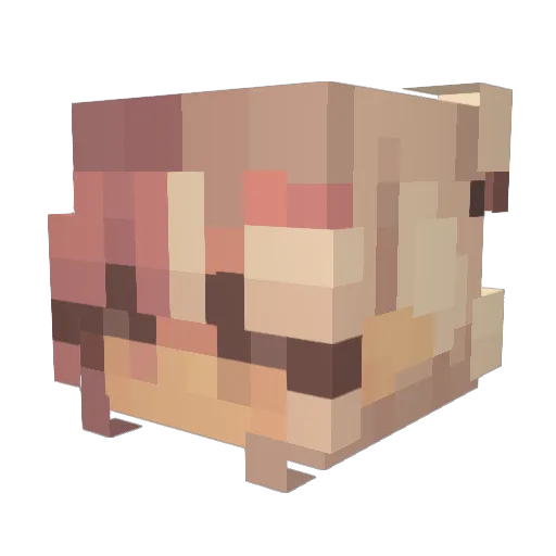 Ludo4700 Minecraft avatar head, 3D render