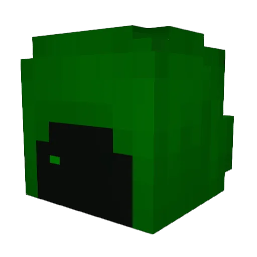LudoMC Minecraft avatar head, 3D render