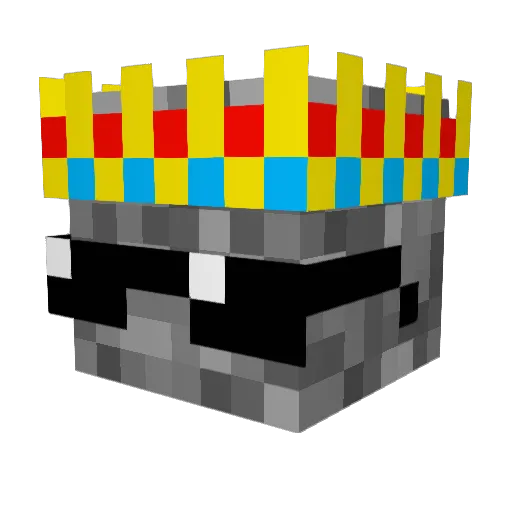 Ludog12 Minecraft avatar head, 3D render