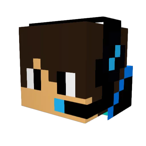 LudogamesYTB Minecraft avatar head, 3D render