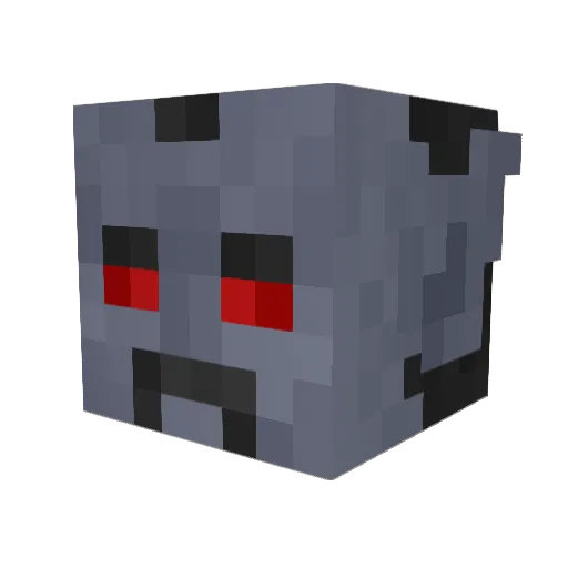 Ludologist Minecraft avatar head, 3D render