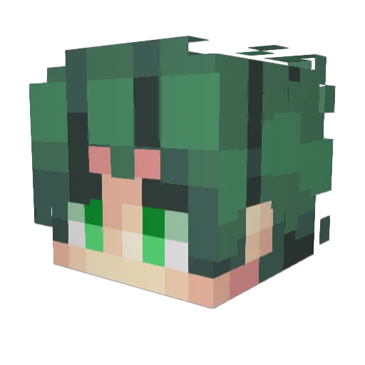 Ludonca Minecraft avatar head, 3D render