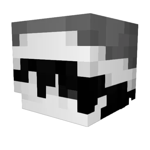 Ludopatiak Minecraft avatar head, 3D render