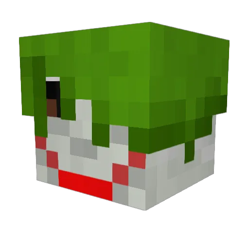 LudovicW Minecraft avatar head, 3D render