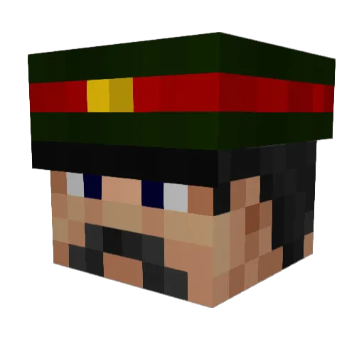 Ludovik122 Minecraft avatar head, 3D render