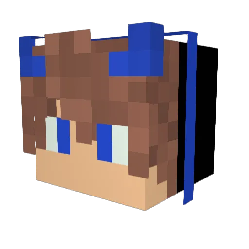 Ludvig2 Minecraft avatar head, 3D render