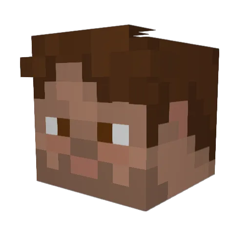 Ludvig_K Minecraft avatar head, 3D render