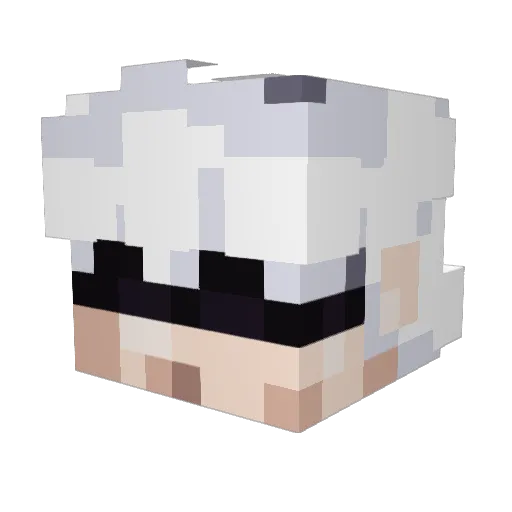 Ludwig34 Minecraft avatar head, 3D render