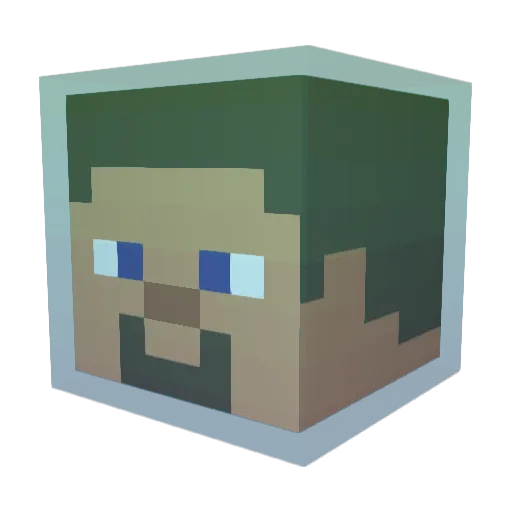 LudwigZwei Minecraft avatar head, 3D render