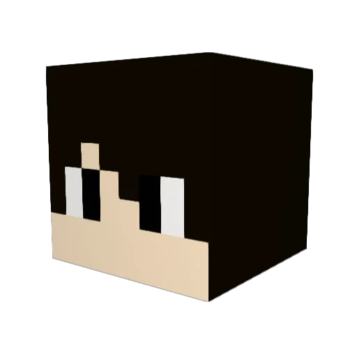 Ludwig_H Minecraft avatar head, 3D render