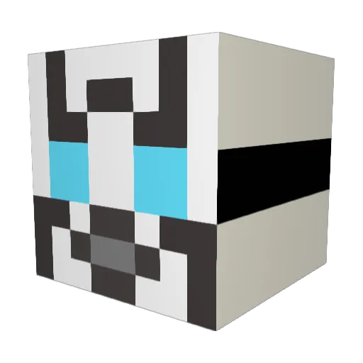 Ludzboy Minecraft avatar head, 3D render