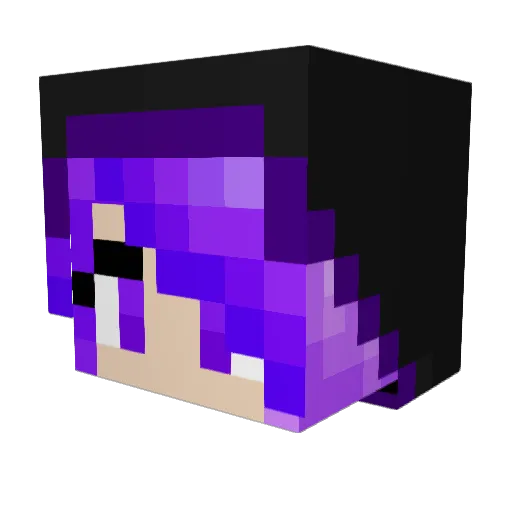 LueChap Minecraft avatar head, 3D render