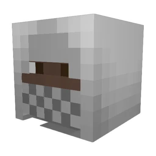 Luengooo Minecraft avatar head, 3D render